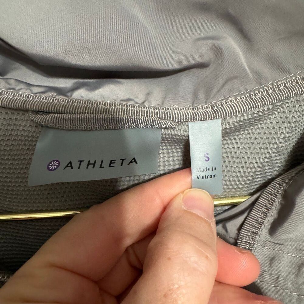 Athleta gray silver dippity anorak jacket size small - Picture 5 of 9
